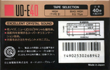 Compact Cassette Hitachi UD-E 40 Type II Chrome 1988 Japan