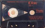 Compact Cassette Thats EX 90 Type II Chrome 1987 Europe