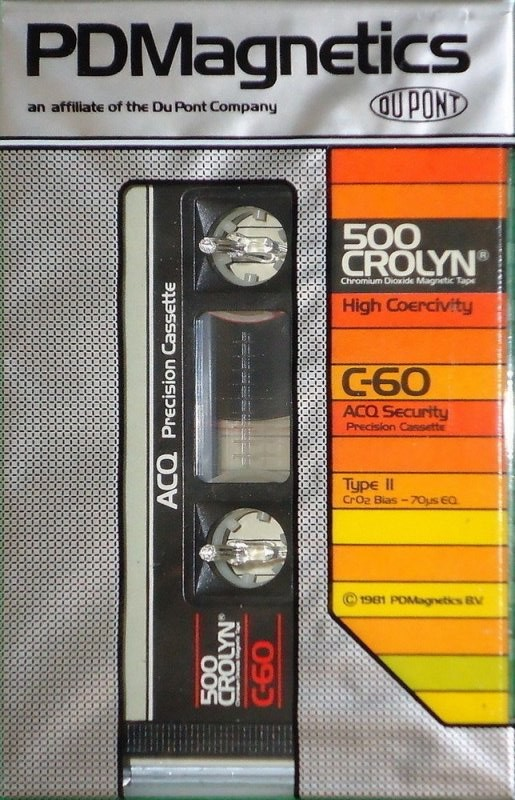 Compact Cassette PDM 500 Crolyn 60 Type II Chrome 1981 Europe