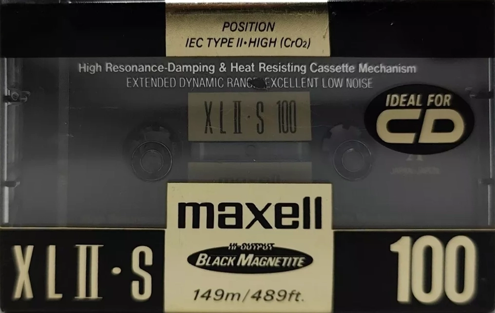 Compact Cassette Maxell XLII-S 100 Type II Chrome 1991 USA