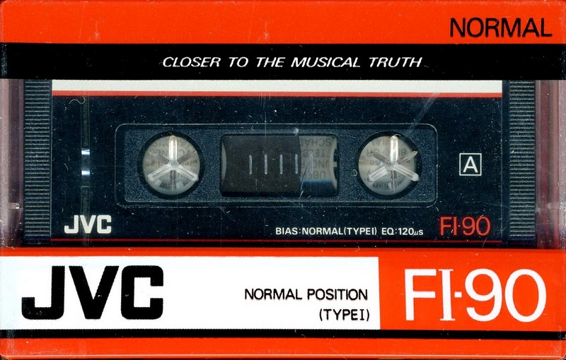 Compact Cassette JVC FI 90 "FI-90S" Type I Normal 1988 North America