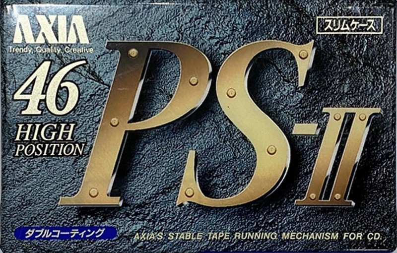 Compact Cassette AXIA PS-II / PS-2 46 "PS2 C 46" Type II Chrome 1992 Japan