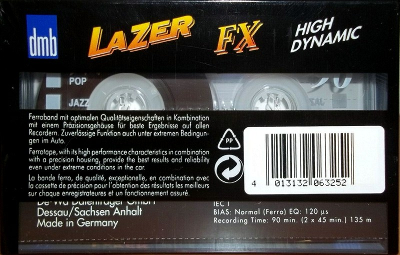 Compact Cassette dmb Lazer FX 90 Type I Normal Europe