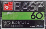 Compact Cassette BASF Ferro Super LH I 60 Type I Normal 1978 Europe