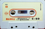 Compact Cassette Maxell 60 Type I Normal 1967 Worldwide