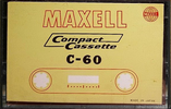 Compact Cassette Maxell 60 Type I Normal 1967 Worldwide