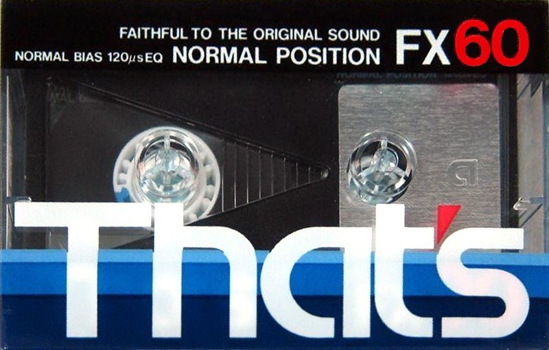 Compact Cassette Thats FX 60 Type I Normal 1983 Japan