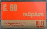 Compact Cassette Milphon 60 Type I Normal 1976 Europe