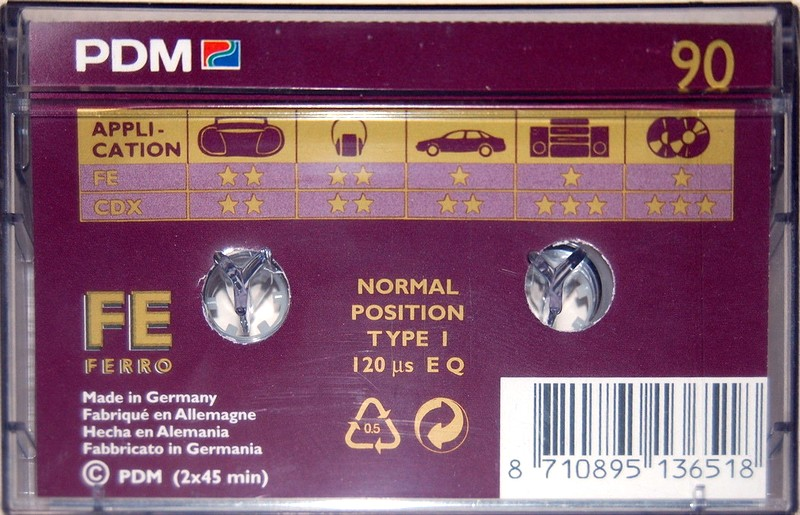 Compact Cassette PDM FE 90 Type I Normal 1994 Europe