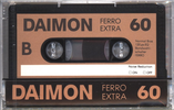 Compact Cassette Daimon 60 Type I Normal 1982 Germany