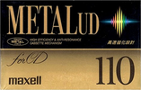 Compact Cassette Maxell Metal UD 110 "M-UD110(F)" Type IV Metal 1992 Japan