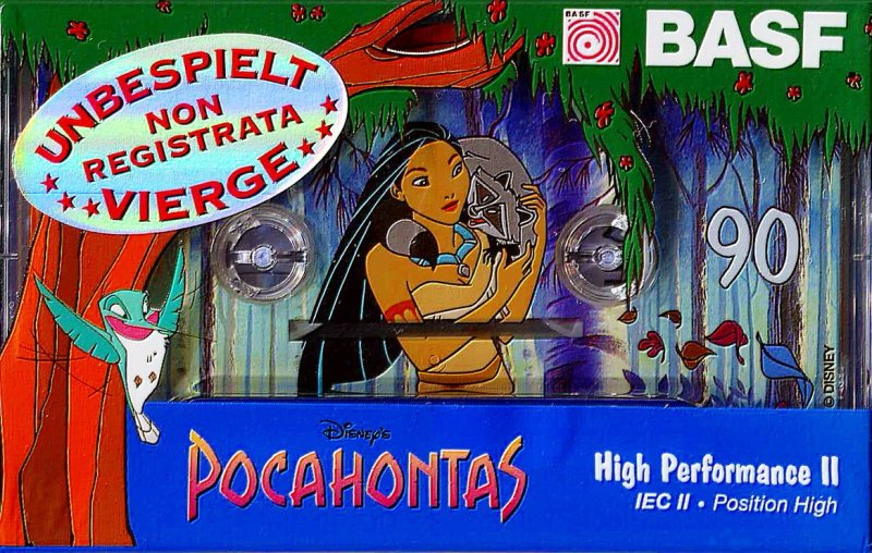 Compact Cassette BASF High Performance II 90 "Pocahontas Edition 1" Type II Chrome 1995 Europe