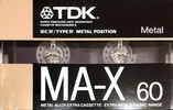 Compact Cassette TDK MA-X 60 Type IV Metal 1988 Australia, Europe