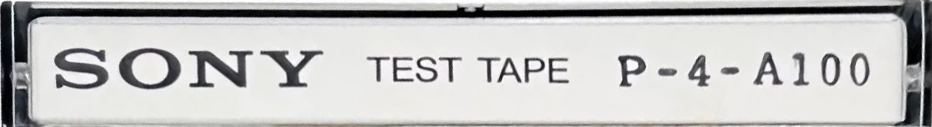 Compact Cassette Sony "P-4-A100" Test Cassette Japan