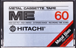 Compact Cassette Hitachi ME 60 Type IV Metal 1976 Europe