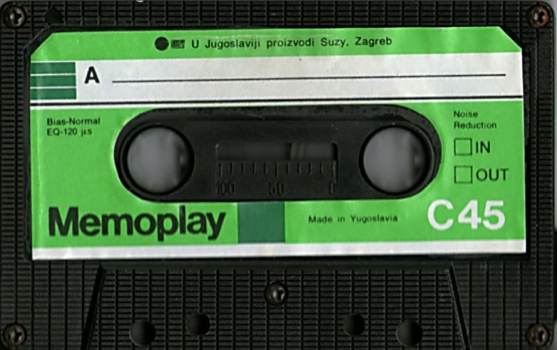 Compact Cassette Memoplay 45 Type I Normal Yugoslavia