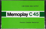 Compact Cassette Memoplay 45 Type I Normal Yugoslavia