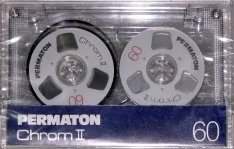 Compact Cassette Permaton Chrom II 60 Type II Chrome Europe