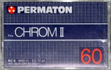 Compact Cassette Permaton Chrom II 60 Type II Chrome Europe