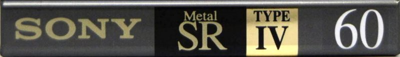 Compact Cassette Sony Metal SR 60 Type IV Metal 1992 Canada, USA