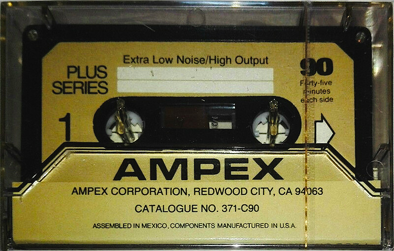 Compact Cassette Ampex Plus Series 90 Type I Normal 1978 Mexico