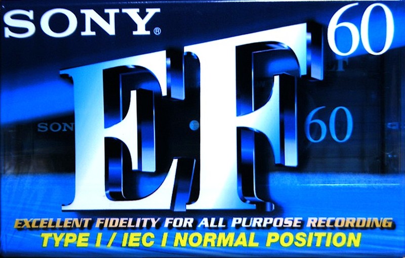 Compact Cassette Sony EF 60 "C-60EFB" Type I Normal 1999 Worldwide