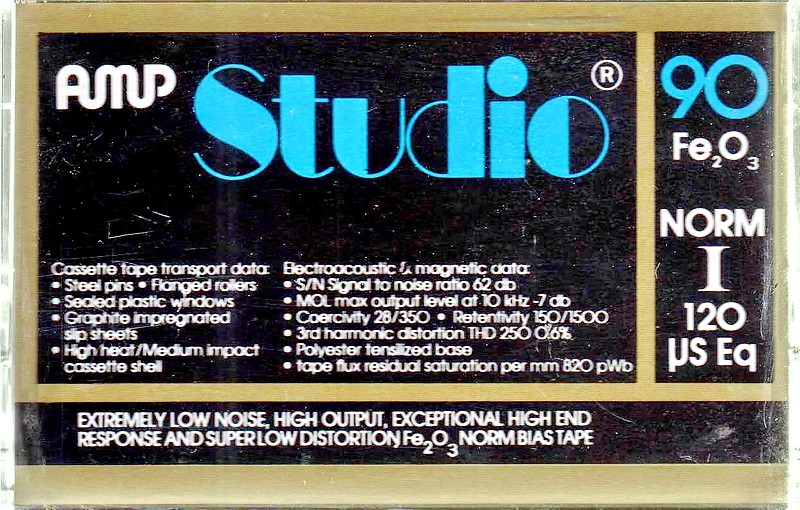 Compact Cassette AMP Studio 90 Type I Normal USA