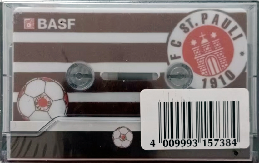 Compact Cassette BASF Chrome II Plus 90 "FC St. Pauli 1910" Type II Chrome Germany