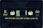 Compact Cassette Maxell UDS 60 "UDS-II" Type II Chrome 1984 USA