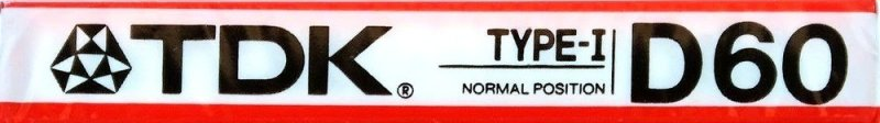 Compact Cassette TDK D 90 Type I Normal 1986 USA
