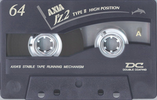 Compact Cassette AXIA J`z 2 64 "JZ2F 64" Type II Chrome 1996 Japan