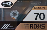 Compact Cassette Denon RD-XS 70 "RD-XS70P" Type I Normal 1990 Japan