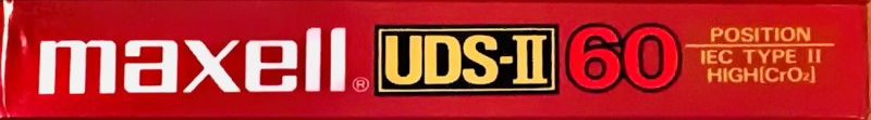 Compact Cassette Maxell UDS 60 "UDS-II" Type II Chrome 1985 USA