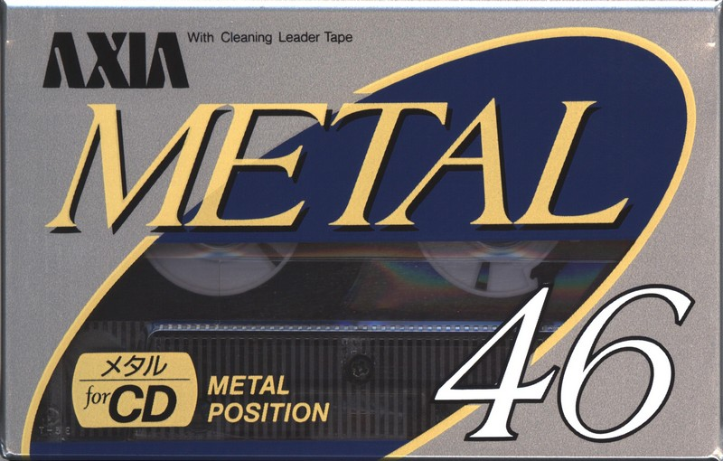 Compact Cassette AXIA Metal 46 Type IV Metal 1990 Japan