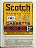 Compact Cassette Scotch Dynarange 60 Type I Normal 1970 USA