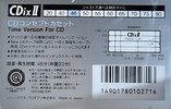 Compact Cassette Sony CDix II 46 Type II Chrome 1989 Japan