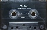 Compact Cassette Sony CDix II 46 Type II Chrome 1989 Japan