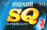 3 pack Maxell SQ 90 Type II Chrome 2002 Europe