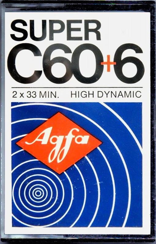 Compact Cassette AGFA Super 60+6 Type I Normal 1972 Europe