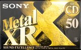 Compact Cassette Sony Metal-XR 50 "C-50 MTLXRC" Type IV Metal 1997 Europe