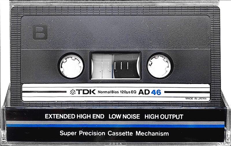 Compact Cassette TDK AD 46 Type I Normal 1982 Europe