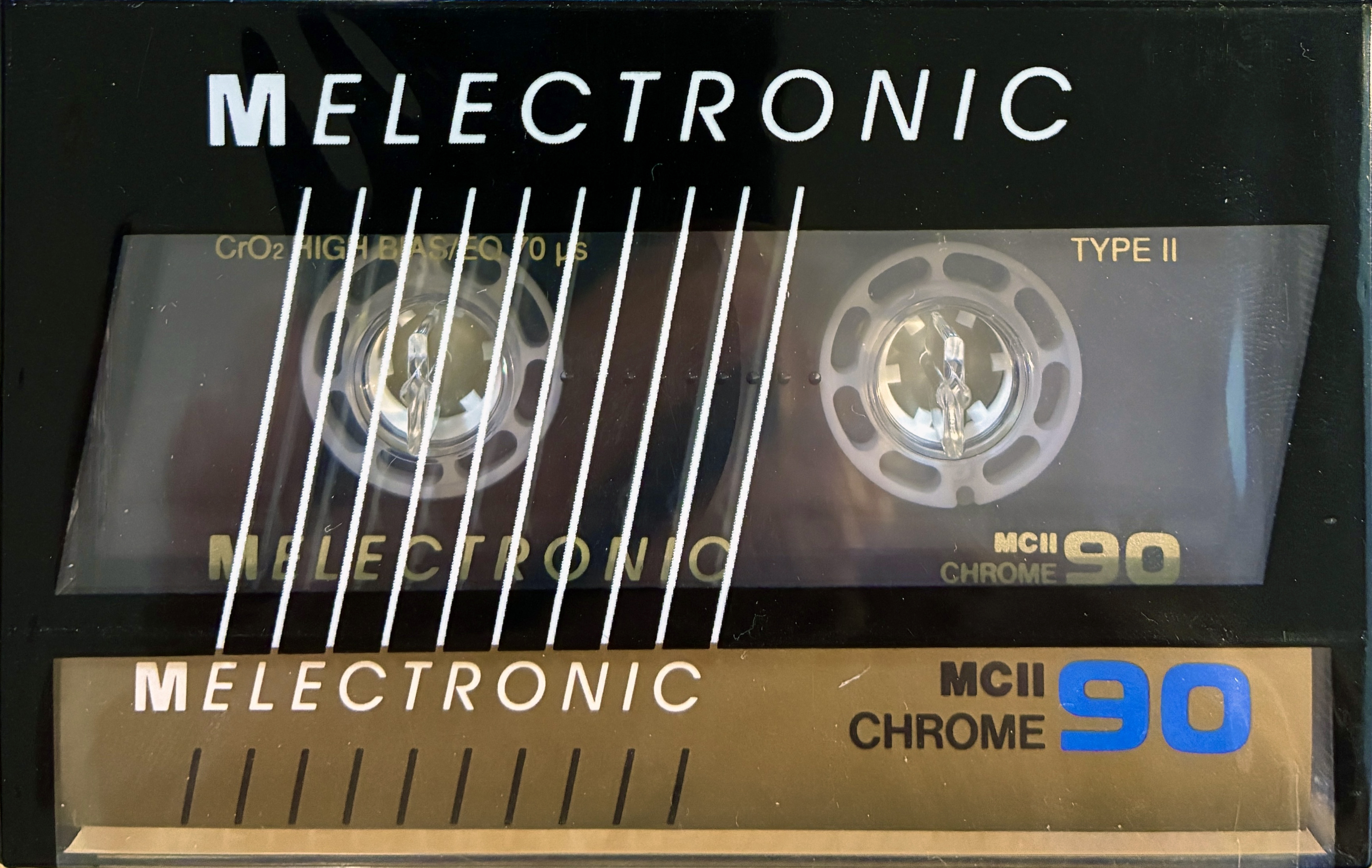 Compact Cassette Melectronic MC II 90 Type II Chrome 1987 Switzerland
