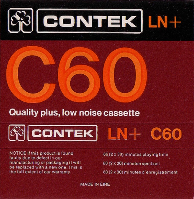 Compact Cassette Contek LN+ 60 Type I Normal Europe