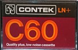 Compact Cassette Contek LN+ 60 Type I Normal Europe