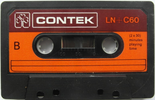 Compact Cassette Contek LN+ 60 Type I Normal Europe
