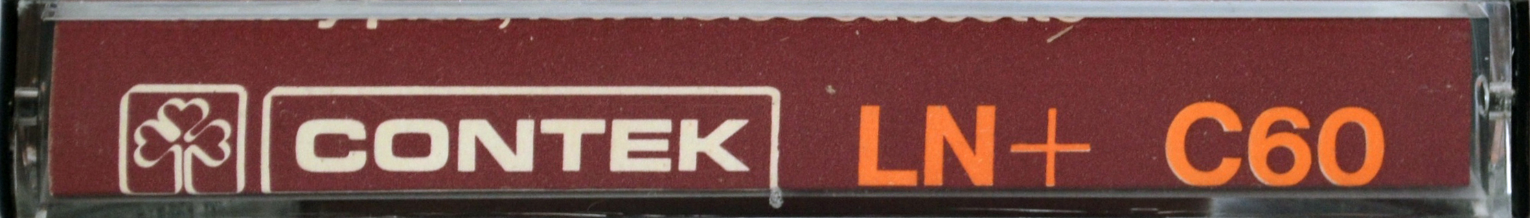 Compact Cassette Contek LN+ 60 Type I Normal Europe