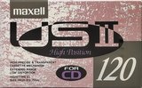 Compact Cassette Maxell US 120 "USII 120" Type II Chrome 1991 Japan