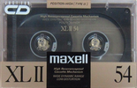 Compact Cassette Maxell XLII 54 Type II Chrome 1989 Japan