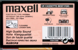 Compact Cassette Maxell UE 60 "UE-60" Type I Normal 2000 Worldwide