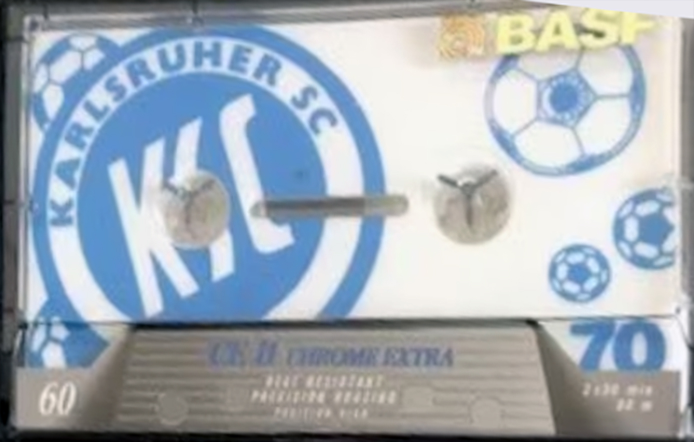 Compact Cassette BASF 70 "KSC Karlsruher SC" Type I Normal 1991 Germany